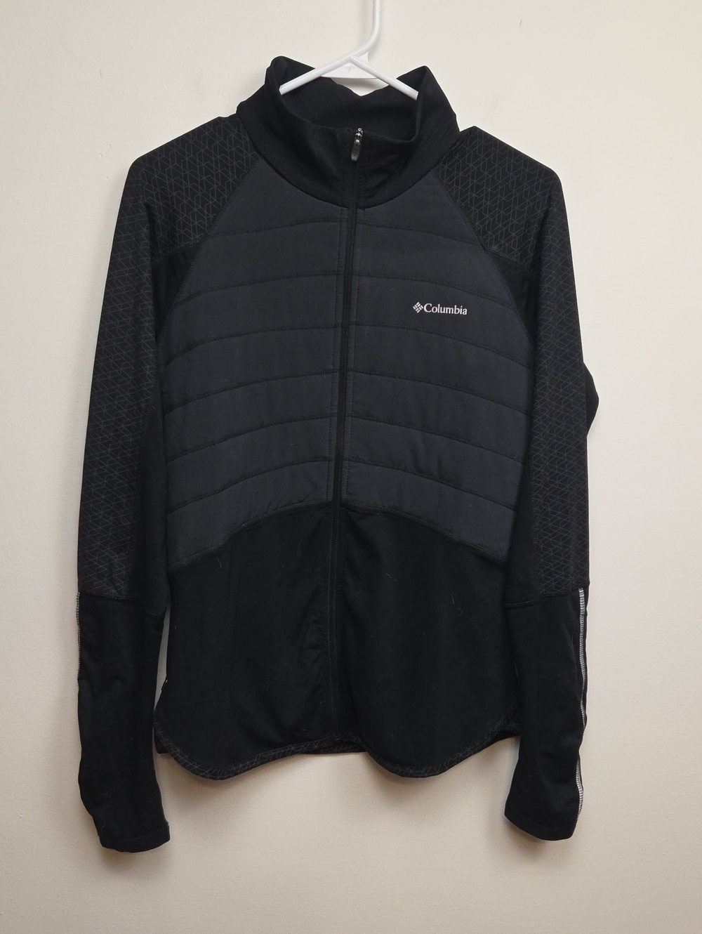 Columbia Women's Omni-Wick Zip Running Performance Jacket Lightweight Outdoor M